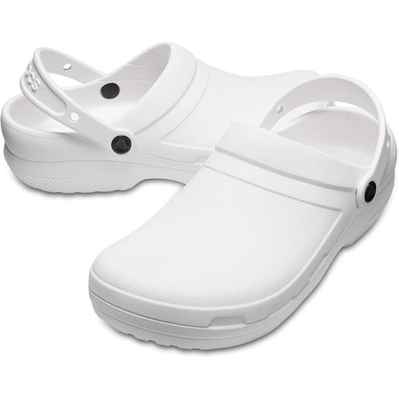 NEW Crocs at Work Unisex M7/W9 Specialist II Work Clog White 204590-100 Shoes - Picture 1 of 11